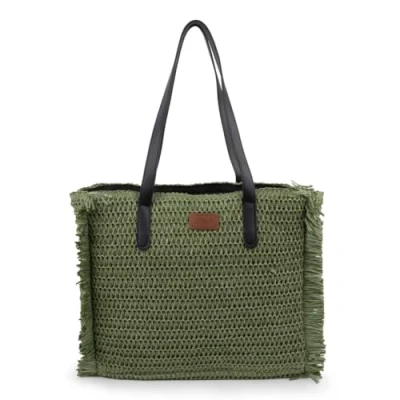 Image de SKPAT Sac de Plage Femme: Sacs XXL, en Toile, Cabas, Tissu, pour un été inoubliable. Ne partez pas sans votre Femme, Kaki