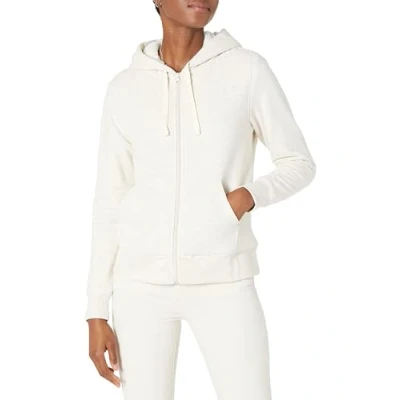 Image de Amazon Essentials Veste à capuche zippée en polaire, doublée de sherpa (disponible grandes tailles) Femme, Avoine Chiné, L