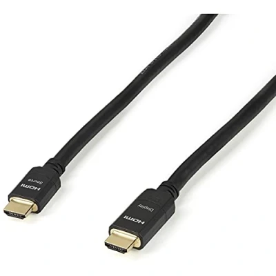 Image de StarTech.com 20m Câble HDMI actif 4K Haut Débit avec Ethernet certifié CL2 Pour Installation Murale 30Hz Cordon 1.4 Moniteur HDMI, Projecteur, TV, Écran (HDMM20MA)