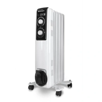 Image de Orbegozo RF 1000 Radiateur à bain d’huile, W, construction modulaire composée de 5 éléments, modèle blanc, 3600 1 litre, 44 décibels, bois, noir