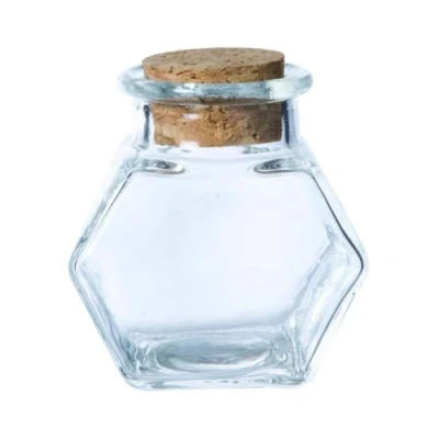 Image de Le Géant de la fête Petit Pot en Verre encrier 5 cm Argenté/Gris Taille Unique