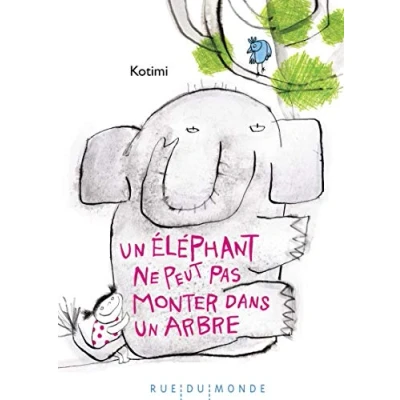 Image de un éléphant ne peut pas monter dans arbre