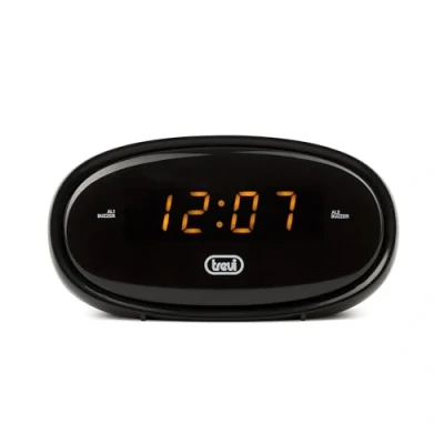 Image de Trevi EC 880 Horloge numérique avec réveil, Noir, 13.5 x 6.5 5 cm