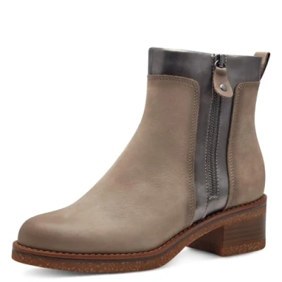Image de MARCO TOZZI Bottines zippées pour Femme 2 25064 43 Botte Tendance, Pepper Comb, 41 EU