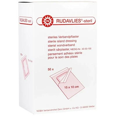 Image de Noba RUDAVLIES Stérile, Correctifs de l&#039;association, Pansement, Choix taille, 50 Pièce 15 x 10 cm