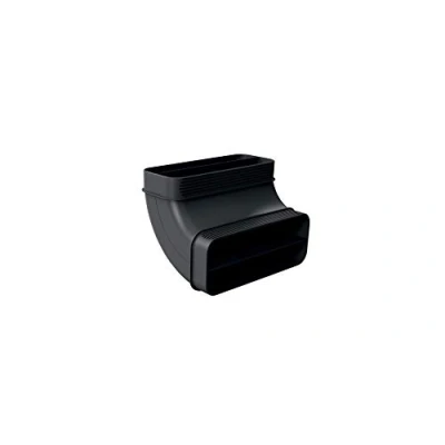 Image de Bosch HEZ9VDSB2 Accessoires d&#039;installation/Coude plat 90 vertical avec grand rayon/noir/à partir de 70 cm profondeur