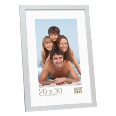Image de Deknudt Frames S44CD1 Basic Cadre Photo Bois/MDF Argenté 30 x 45 cm