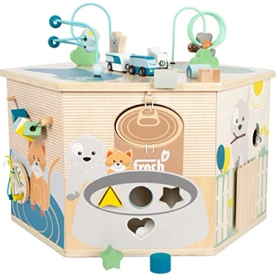 Image de Small Foot Cube XXL Animaux de Compagnie en Bois, Jouet motricité, Multifonctionnel, Art. 12231 Toys, Multicolored, Petit