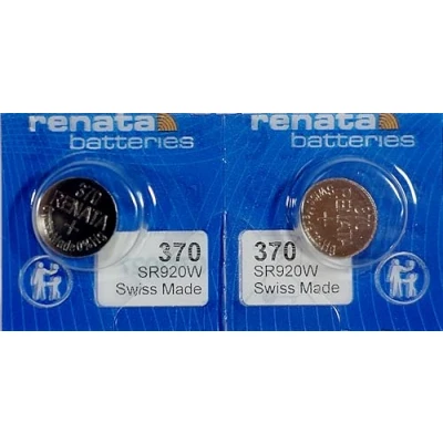 Image de 2 piles Renata pour montre Faites en Suisse La cellule des ne contient pas de mercure Pile bouton 1,55 V Longue durée Plusieurs modèles disponibles