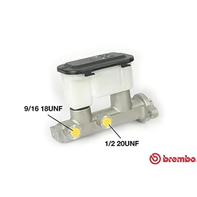 Image de BREMBO M 59 060 Maître Cylindre 25,4mm Aluminium 12 x 1 (2) OPEL: Astra H 3/5 portes, Zafira B, Berline, VAUXHALL: Mk5