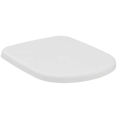 Image de Ideal Standard Abattant WC Kheops Frein de Chute, Lunette Toilette, Siège WC, T679301, Déclipsable, Facile à installer, Résistant, Ne rouille pas, Fixations incluses, Modèle authentique