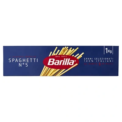 Image de Barilla Classique Spaghetti n. 5 à la semoule de blé dur toujours al dente 1 kg (L&#039;emballage peut varier)