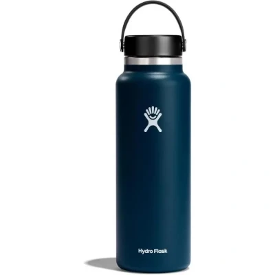 Image de HYDRO FLASK Gourde Isotherme 1180 ml (40 oz) Bouteille Inox à Isolation Sous Vide Bouchon Antifuite et Revêtement par Poudre Ouverture Large Indigo