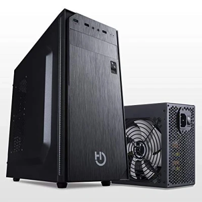 Image de Hiditec Pack Tour PC ATX KLYP PSU et Bloc d&#039;alimentation 500 W Format Design résistant Robuste Matériaux de qualité