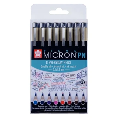 Image de Ensemble de Marqueurs Talens Sakura Pigma Micron PN 8 Pièces