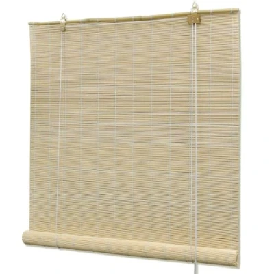 Image de vidaXL Store Enrouleur Bambou Naturel 80x160 cm Fenêtre Pare Vue Soleil
