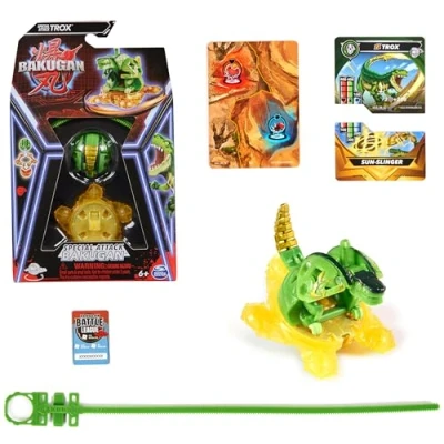 Image de BAKUGAN Spin Master, Special Attack Trox Figurine rotative Cartes à Collectionner pour garçons et Filles partir de 6 Ans tourbillonnante, 6067905, 1