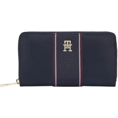 Image de Tommy Hilfiger Portefeuille Femme Popy avec Fermeture Éclair, Bleu (Space Blue Corp), Taille Unique