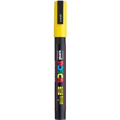 Image de Uni Ball Posca Marqueur Pointe fine Jaune