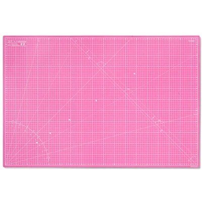 Image de Elan Tapis de Découpe A1 Rose et Violet, Decoupe Autocicatrisant, Plaque Découpe, Couture, Coupe, Cutting Mat A1, Patchwork 90cm x 60cm