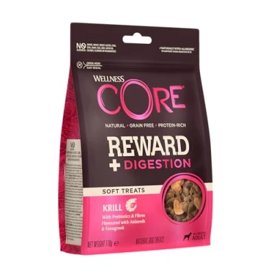 Image de Wellness CORE Reward+ Krill, friandises moëlleuses pour Chien, soutient Une Bonne Digestion, Naturelles, sans céréales, Riche en protéines, 170g