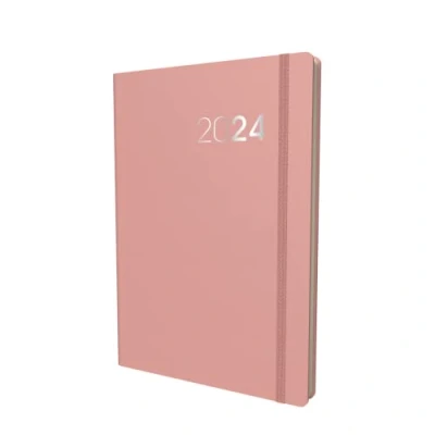 Image de Collins Legacy Agenda Semainier 2024 format A5 Planificateur d&#039;entreprise et organiseur Janvier à décembre Rose CL53.50 24
