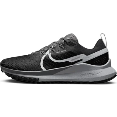Image de Nike Performance React Pegasus Trail 4 Chaussures de running, Femme, Taille: 44.5, Black/aura/dark grey/wolf grey Tissu / matière synthétique