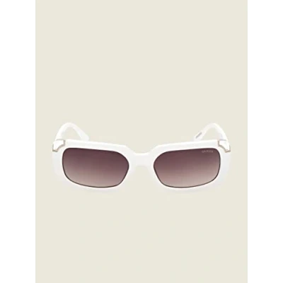 Image de Lunettes de soleil rectangulaires pour femme Guess Brown Gradient GU7841 25F 59