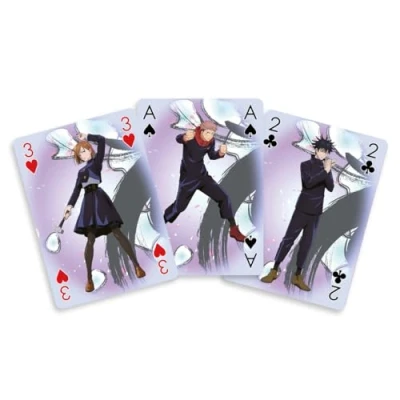 Image de Crunchyroll Jujutsu Kaisen 52 Cartes à Jouer Jeu de Poker Original et sous Licence