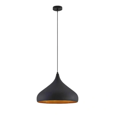 Image de Arcchio Suspension Lunus à intensité variable (Moderne) en Noir Métal e. a. pour Salon &amp; Salle manger (1 lampe,à E27), Luminaire, Lampe Plafond, Luminaire Plafonnier, Suspendue