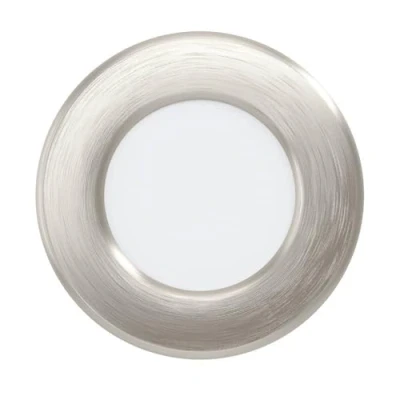 Image de Eglo Spot LED encastrable Fueva 6, lampe de plafond à encastrer, luminaire encastré en plastique argenté et blanc, éclairage blanc chaud froid, ∅ 8,6 cm