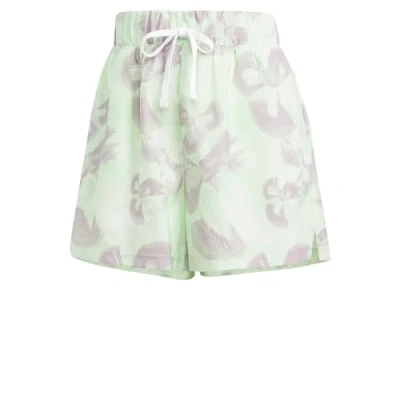 Image de adidas Short décontracté pour Femme, Ivoire/Semi Vert Scintillant/Figue pré aimée, M