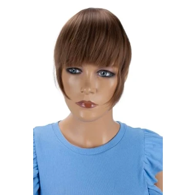Image de CAISHA Bangs Clip In Extensions Franges Frontales Postiche De Cheveux Blond Foncé HF6 2