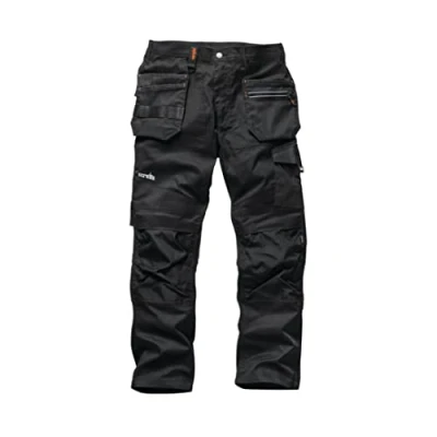 Image de Scruffs Homme Trade Flex Pantalon Noir 36L, Noir, 36W Long EU