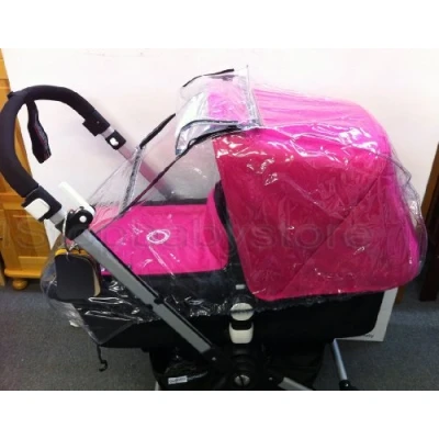Image de 1Stopbabystore Universel Habillage Pluie Housse Compatible Avec Poussette Bugaboo Bee Cameleon Donkey Fox Buffalo Lynx Toutes Versions/Années Accessoire Protection Performance ++