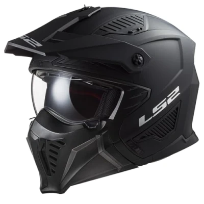 Image de LS2, Casque moto jet modulable DRIFTER Solid Noir Mat, XS