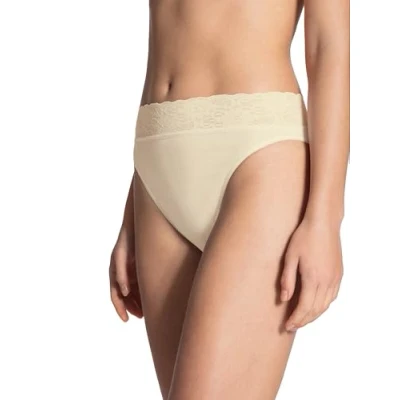 Image de Calida Slip Femme en Dentelle Lycra, Ecru (Champagne 134), 42 (Taille fabricant: S = 40/42)