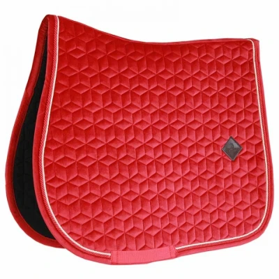 Image de Kentucky Tapis de Selle Velvet Saut Rouge Poney