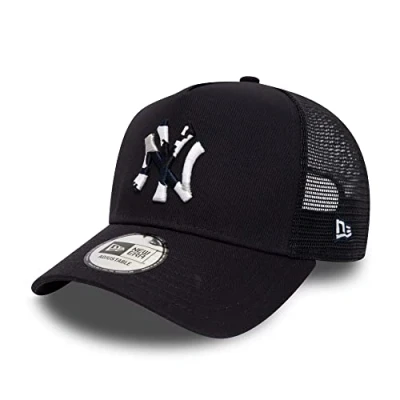 Image de New Era York Yankees MLB Camo Infill Navy A Frame Adjustable Trucker Cap One Size