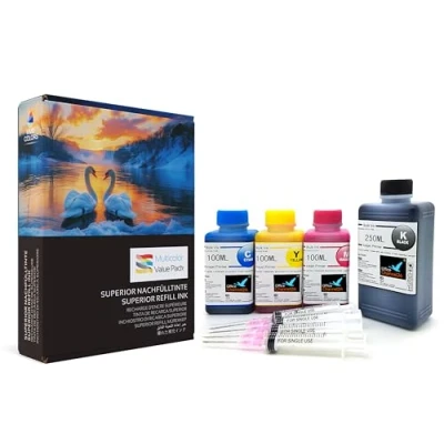 Image de Office Channel24 Encre de Recharge Compatible avec Canon PG560, CL561, PG 560XL, CL 561XL pour imprimantes TS5350, TS5351, TS7450, TS7451, TS5352, TS5353