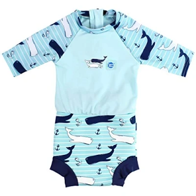 Image de Splash About Combinaison Solaire avec Happy Nappy Couche de Bain Incorporée Vintage Moby 3 8 mois