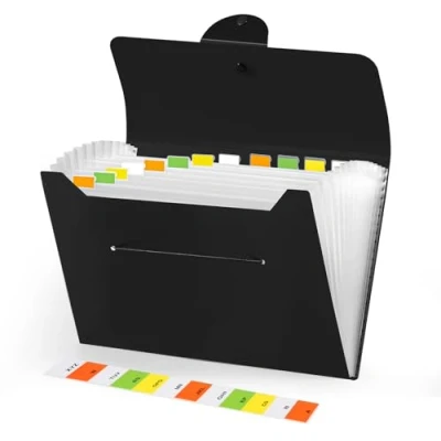 Image de Brencco Range Document，Trieur 12 Compartiments A4 Rangement Documents，Rangement Papier Administratif，Trieur Document convient Maison, L&#039;école et Bureau