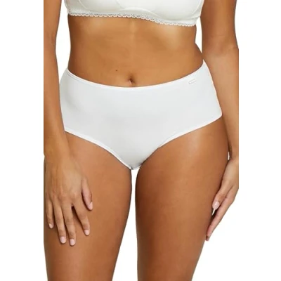 Image de SANS COMPLEXE, Lot de 3 Shorties Modèle Simplement Coton B, Coupe Taille Haute rassurante et enveloppante, FMO Blanc, 40
