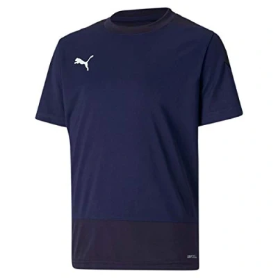 Image de puma Mixte enfant Teamgoal 23 Training Jersey Jr T Shirt, Peacoat New Navy, FR : Taille unique (Taille Fabricant 128) EU