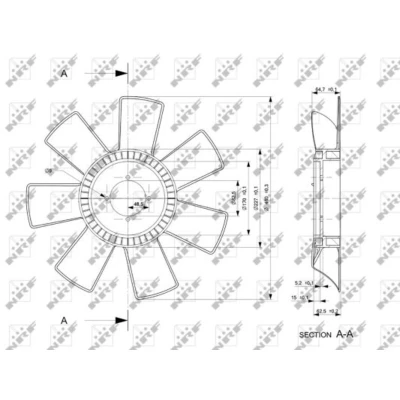 Image de NRF 49844 Roue du souffleur, refroidissement moteur