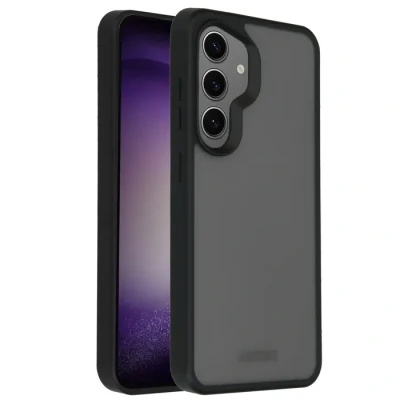 Image de Accezz Coque Givrée Robuste pour Samsung Galaxy S24 Noir Neuf