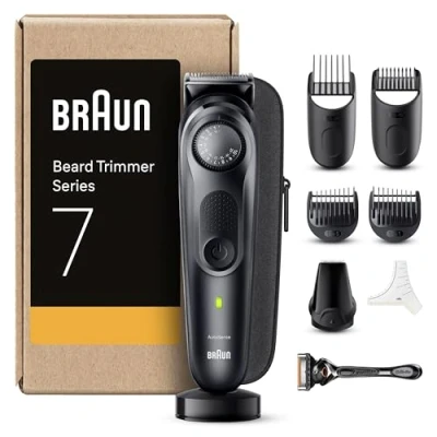 Image de Braun Tondeuse À Barbe Series 7 BT7441, Avec Outils Professionnels Et 100 Minutes D&#039;autonomie