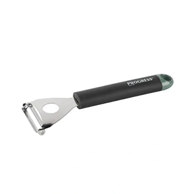 Image de Progress BW09573GEU7 Shimmer Éplucheur Universel Ergonomique, Acier Inoxydable, Ustensiles de Cuisine pour Fruits et Légumes, Manche Doux, Vert