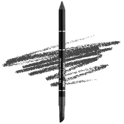 Image de Impala Crayon Pour les Yeux Waterproof Avec Gomme en Silicone 06 Gris Foncé Mat Ligne Définie ou Effet Flouté Texture Crémeuse Facile à Appliquer Couleur Intense, Longue Durée,