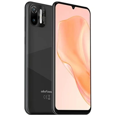 Image de Ulefone 4G Téléphone Portable Debloqué Note 6(P), 8,5mm Ultra Mince Dual SIM Smartphone,Écran HD+ 6,1&#039;&#039;,Fente pour 3 Cartes, Android 11 Go,2Go + 32Go,Caméra 8MP+5MP,Déverrouillage du Visage GPS Noir